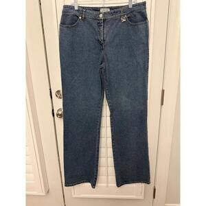 St. John Sport by Marie Gray straight-leg medium wash jeans size 16